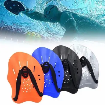 Erkekler Çocuklar Eğitim Kurbağa Parmak Yüzme Vuruş Uygulama Eldiven El Perdeli Dalış Palm Pad Fins Flippers Yüzme Kürekler