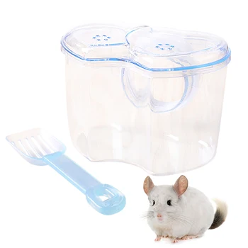 Hamster Küçük Pet Banyo Banyo Plastik Kum Odası Ev Sauna Tuvalet Küvet Kepçe İle Chinchilla İçin Küçük Hayvanlar