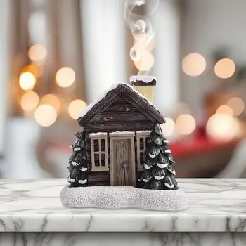 Noel Kış günlük kabin Tütsü Koni Yanık Noel Baca Kulübe Arındırmak İçin Hava Dekoratif Tütsü Brülör Masa Süsleme