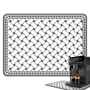 Kahve Paspasları Tezgah espresso makinesi Kahve Makinesi Mat Çabuk Kuruyan Bulaşık kurulama bezi Mutfak Drenaj Mat Mutfak