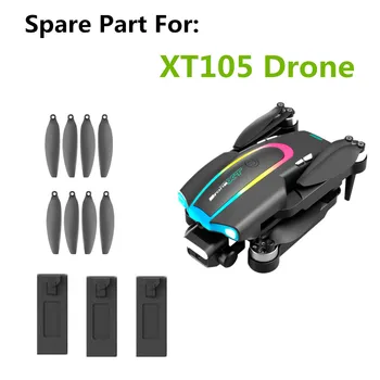 XT105 drone pili 3.7 V 1800mAh / Pervane Akçaağaç Yaprağı / XT105 Drone LS-XT105 Drone Yedek Parça XT105 Piller