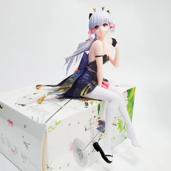 20cm Genshin Darbe Kamisato Ayaka Anime Figürü Aksiyon Figürü PVC Heykeli Model Araba Dekorasyon Koleksiyon Bebek Oyuncak Hediye