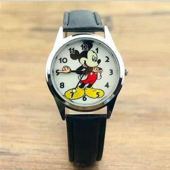 Disney Mickey Mouse Moda Kol Saatleri Genç Yetişkin Saatler Vintage Eklemli Eller Analog quartz saat Kadınlar için Genç
