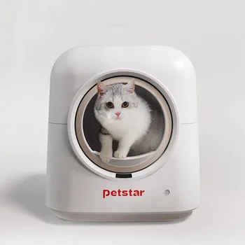 Kedi kum kabı Ev Kapı Elek Lüks Büyük Tamamen Kapalı Kaplı Kedi kum kabı Otomatik Ev Filtresi Mascotas Kedi Tuvalet