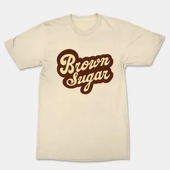 Kahverengi şeker Melanin Kraliçe Unisex komik serin grafik T-Shirt