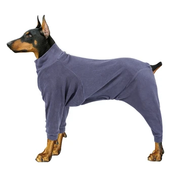 Kış Sıcak Köpek Pijama Giysileri Orta Büyük Köpekler İçin Köpek Pijama Esneklik Pet Tulum Labrador Kostüm Doberman Ceket