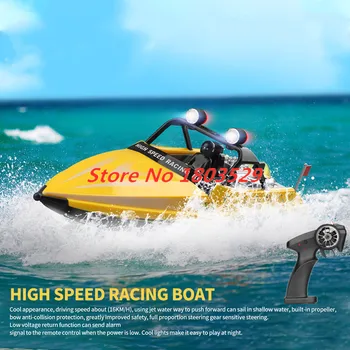 Yeni 2.4 G RC Yüksek Hızlı Yarış Teknesi Su Geçirmez Fırçalı Motor RC Gemi Elektrikli Uzaktan Kumanda Jet Tekne Hediyeler Oyuncaklar Boys için çocuklar