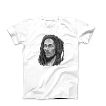 Bob Marley Karakalem Tişört