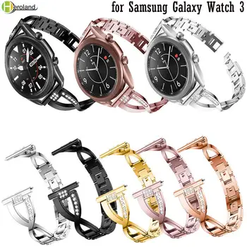 20mm 22mm Paslanmaz Çelik Saat Kayışı Samsung Galaxy İzle 3 45mm 41mm Kayış akıllı bileklik Metal Takı Bilezik bantları
