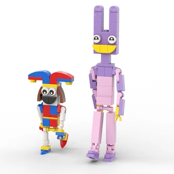 8 in 1 İnanılmaz Dijital Sirk Pomni Jax Joker Tavşan Yapı blok seti Model Oyuncak Çocuk Doğum Günü noel hediyesi 2024
