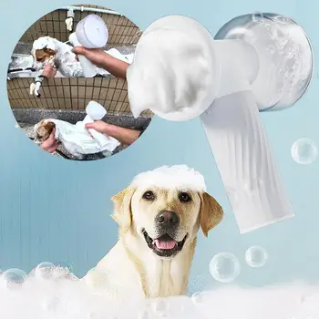 Pet Banyo Fırçası Elektrikli Pet Banyo Masaj Fırçası Yatıştırıcı Köpük Banyosu Deneyimi Köpekler Kediler için Kolay Hızlı Temiz Bakım