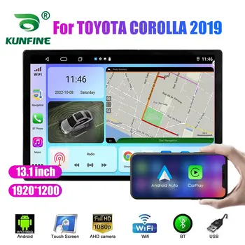 13.1 inç Araba Radyo TOYOTA COROLLA 2019 İçin araç DVD oynatıcı GPS Navigasyon Stereo Carplay 2 Din Merkezi Multimedya Android Otomatik