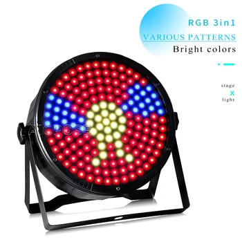 RGB 3 in 1 LED Par ışık 169 adet SMD LED boncuk 24 ışık efektleri DMX kontrol DJ disko Bar dans pisti dekoratif aydınlatma