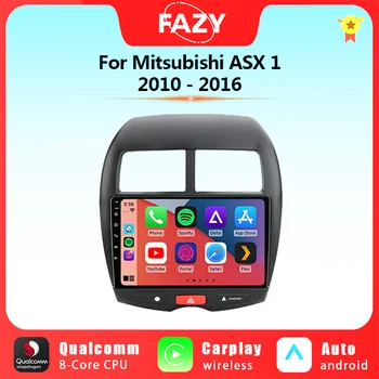 Android 12 Araba Radyo Multimedya Video Oynatıcı Mitsubishi ASX 1 2010 - 2016 İçin C4 Peugeot 4008 Kablosuz Carplay Navigasyon GPS 4G