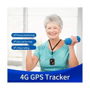 4G GPS İzci ile Uyumlu 4G LTE / 3G WCDMA / 2G GSM SOS Alarmı İki Yönlü Ses İzleme Artefakt Su Geçirmez