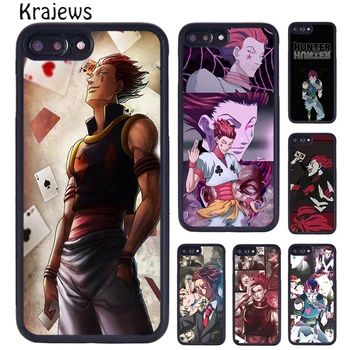 Krajews Anime Avcısı X Avcısı Hisoka telefon Kılıfı iPhone 15 14 6 7 8 artı X XR XS 11 12 13 pro max coque