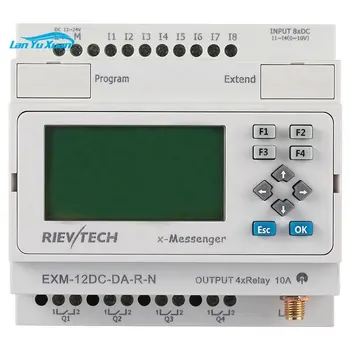 EXM-12DC-DA-R-N-HMI PLC programlanabilir röle otomasyon plc denetleyici kartıtam otomatik plc denetleyici kurulu akıllı film