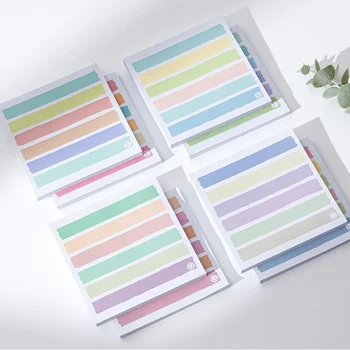 Renk Morandi Şerit Yapışkan Not Memo Günlüğü Yapılacaklar Listesi Mesaj El Hesabı Sticker Kırtasiye