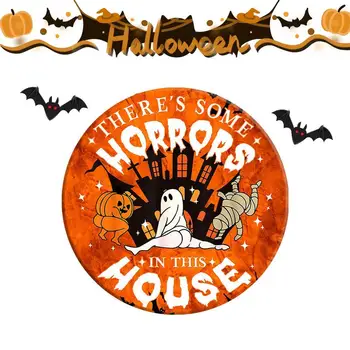 Cadılar bayramı Kapı Askısı Komik Hayalet Kabak Ön Kapı Askısı Parlak Renkler İle Perili Ev Süsleme Oturma Odası Balkon İçin