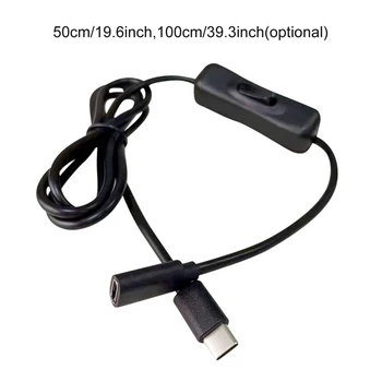 Ahududu 4 ve Diğer C Tipi Cihazlar için Açık/Kapalı USB C Erkek Dişi Uzatma Kablosu