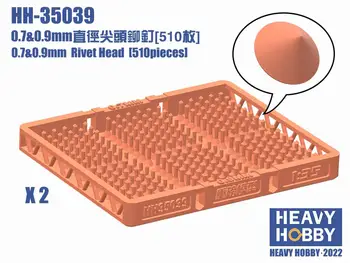 Ağır hobi HH - 35039 0.7 & 0.9 mm Perçin Kafası (510 adet)